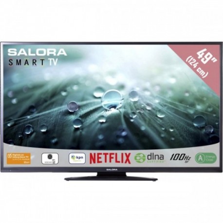 Salora 49LED9102CS TV 124.5 cm (49") Full HD Smart TV Black, Black
