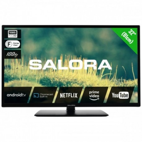 Salora 2204 series 32EFA2204 TV 81.3 cm (32") Full HD Smart TV Wi-Fi Black, Black