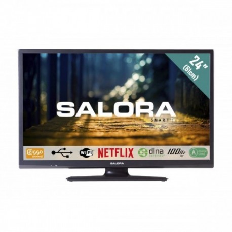 Salora 24XHS4000 TV 61 cm (24") WXGA Smart TV Wi-Fi Black, Black