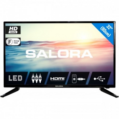 Salora 1600 series 32LED1600 TV 81.3 cm (32") HD Black, Black