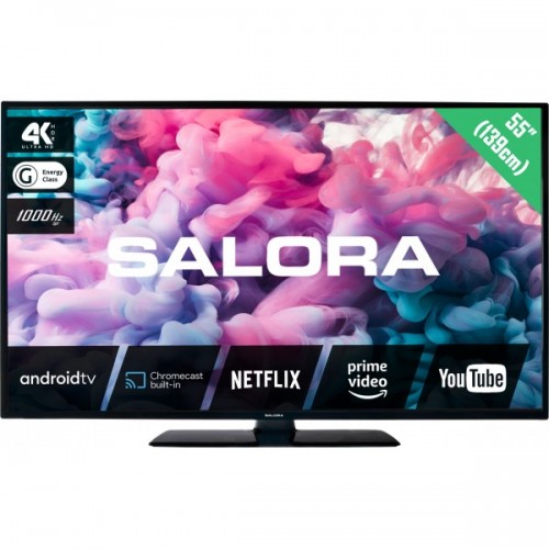 Salora 330 series 55UA330 TV 139.7 cm (55") 4K Ultra HD Smart TV Wi-Fi Black, Black