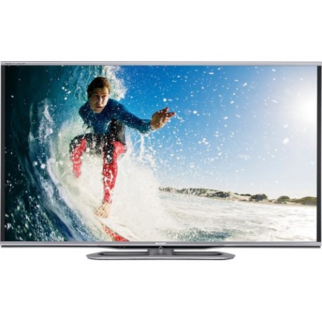 Sharp LC-60LE857U TV 152.4 cm (60") Full HD 3D Smart TV Wi-Fi Black,Silver