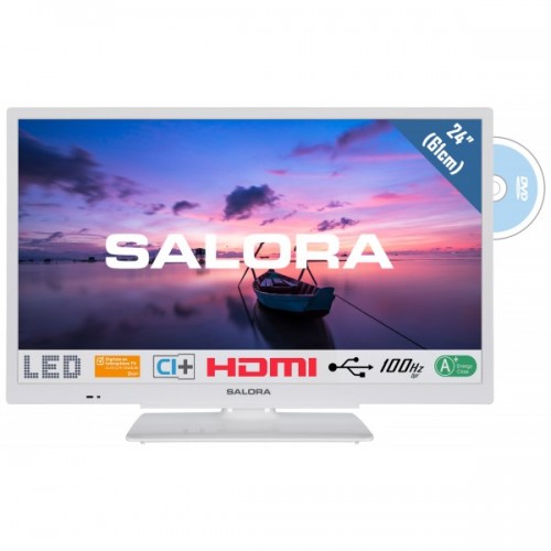 Salora 6500 series 24HDW6515 TV 61 cm (24") HD White, White