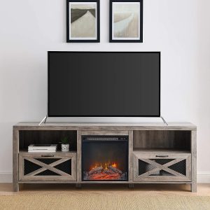 Walker Edison Modern Style Fireplace TV Stand
