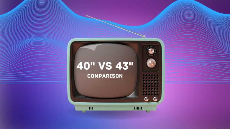 40 Inch vs 43 Inch TV comparison